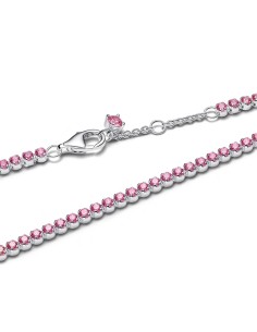Pulsera Pandora Timeless estilo tennis en plata 925 con zircOnitas rosa – 593927C02 2