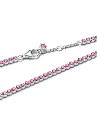 Pulsera Pandora Timeless estilo tennis en plata 925 con zircOnitas rosa – 593927C02