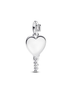 Colgante Pandora llave corazón grabable en plata de ley – 394353C01