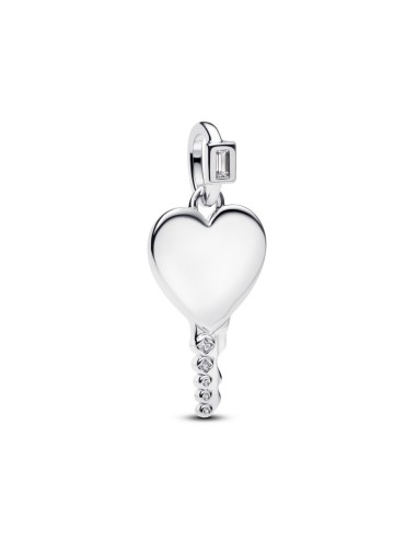 Colgante Pandora llave corazón grabable en plata de ley – 394353C01