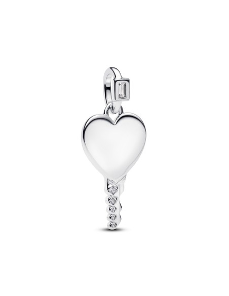 Colgante Pandora llave corazón grabable en plata de ley – 394353C01