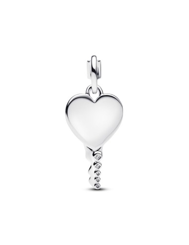 Colgante Pandora llave corazón grabable en plata de ley – 394353C01