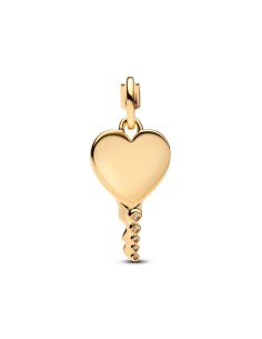 Collar Pandora Momentos con Colgante Llave Corazón Grabable con recubrimiento de Oro – 364353C01