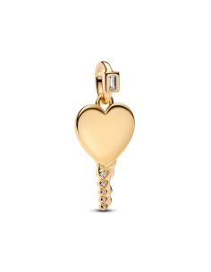 Collar Pandora Momentos con Colgante Llave Corazón Grabable con recubrimiento de Oro – 364353C01 2