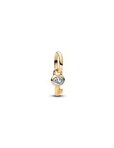 Charm Pandora ME Llave Mini Dangle con baño Oro 14 k con Circonita Cúbica