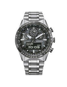 Reloj Citizen JV2006‑55H Promaster Skyhawk Eco‑Drive 43 mm Gris y Acero