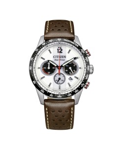 Reloj Citizen CA4714‑04A Chrono Racing Eco‑Drive 39,5 mm Acero y Piel