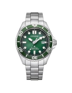 Reloj Citizen BN0269‑50W Promaster Diver Eco‑Drive 40 mm Verde y Acero