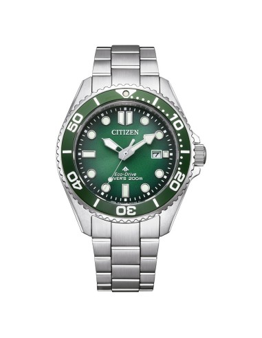 Reloj Citizen BN0269‑50W Promaster Diver Eco‑Drive 40 mm Verde y Acero