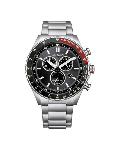 Reloj Citizen AT2566‑88E Chrono Sporty Eco‑Drive 43 mm Acero Negro