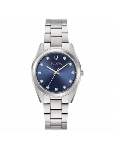 Reloj Bulova 96P229 Mujer – Surveyor Diamonds, Acero Inoxidable Azul con Diamantes