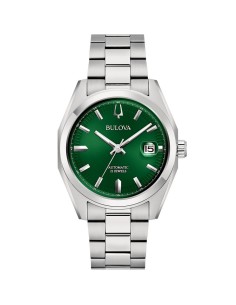 Reloj Bulova 96B429 para Hombre – Surveyor Mecha Classic Automático 39 mm Acero y Esfera Verde