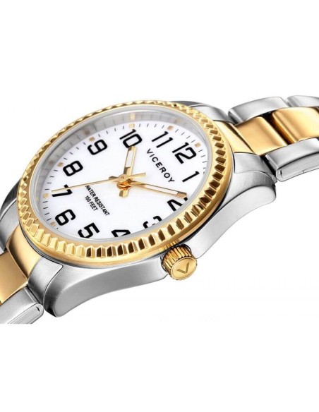 Reloj Viceroy de Mujer brazalete de acero bicolor  