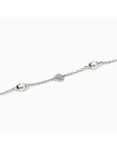 Pulsera de Plata con Corazones y Perlas – Pulsera Plata Mujer 2