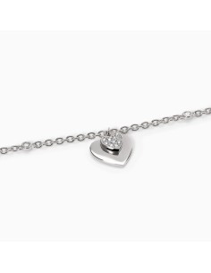 Pulsera de Plata con Colgante de Corazón y Circonitas – Pulsera Plata Mujer 2