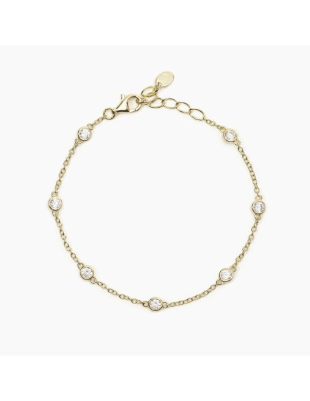 Pulsera de Plata con Circonitas Blancas – Pulsera Plata 925 Fina