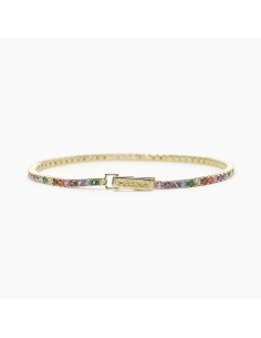 Pulsera Tennis de Plata con Circonitas Multicolor – Pulsera Plata 925