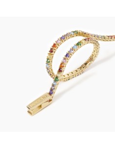 Pulsera Tennis de Plata con Circonitas Multicolor – Pulsera Plata 925 2