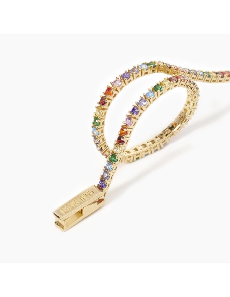 Pulsera Tennis de Plata con Circonitas Multicolor – Pulsera Plata 925