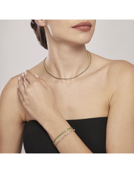 Pulsera Tennis de Plata con Circonitas Multicolor – Pulsera Plata 925