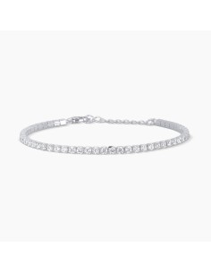 Pulsera Tennis de Plata con Circonitas Blancas – Pulsera Plata 925 Mujer