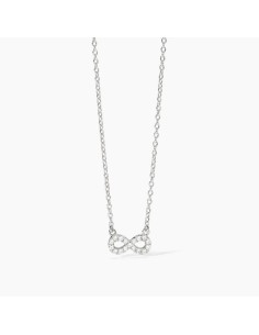 Collar de plata 925 con colgante de infinito y circonitas - Mabina Gioielli 2