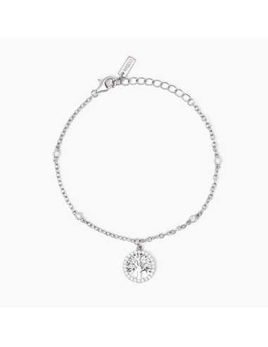 Pulsera de plata 925 con colgante del árbol de la vida y circonitas - Mabina Gioielli