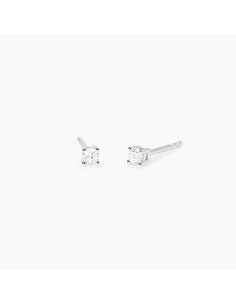 Pendientes Mabina 563893 – Pendientes punto luz en Plata 925 con Diamante Lab‑Grown 0,12 ct