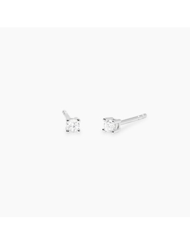 Pendientes Mabina 563893 – Pendientes punto luz en Plata 925 con Diamante Lab‑Grown 0,12 ct