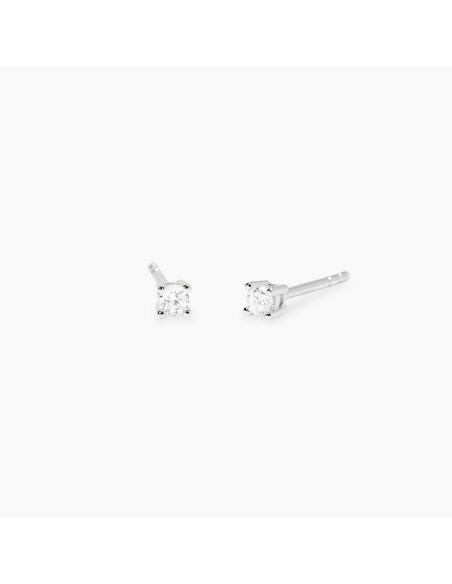 Pendientes Mabina 563893 – Pendientes punto luz en Plata 925 con Diamante Lab‑Grown 0,12 ct