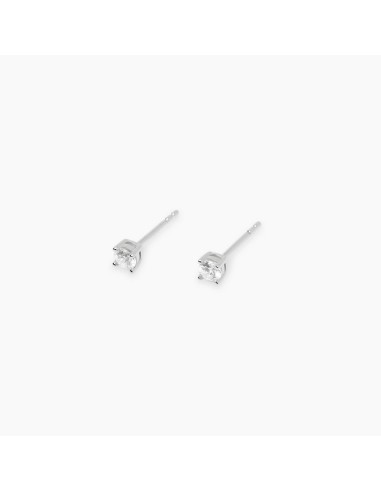 Pendientes Mabina 563893 – Pendientes punto luz en Plata 925 con Diamante Lab‑Grown 0,12 ct