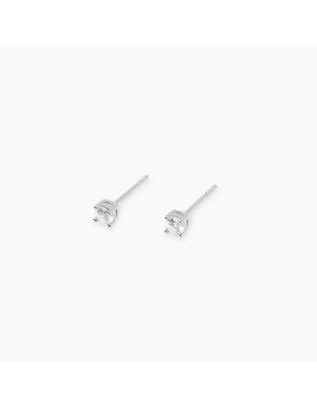 Pendientes Mabina 563893 – Pendientes punto luz en Plata 925 con Diamante Lab‑Grown 0,12 ct