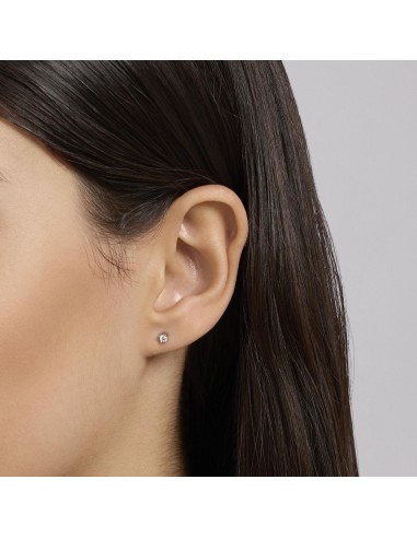 Pendientes Mabina 563893 – Pendientes punto luz en Plata 925 con Diamante Lab‑Grown 0,12 ct