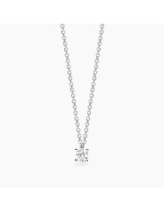 Gargantilla Mabina de diamantes cultivados en laboratorio Mi diamante 553816 – Collar de plata 925 con diamante lab‑grown 0,20 c