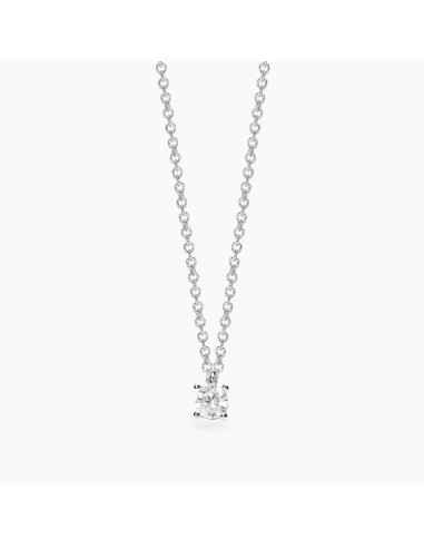 Gargantilla Mabina de diamantes cultivados en laboratorio Mi diamante 553816 – Collar de plata 925 con diamante lab‑grown 0,20 c