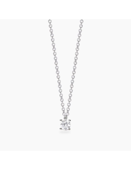 Gargantilla Mabina de diamantes cultivados en laboratorio Mi diamante 553816 – Collar de plata 925 con diamante lab‑grown 0,20 c