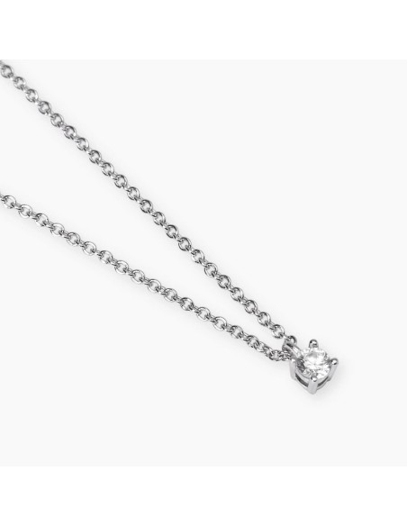 Gargantilla Mabina de diamantes cultivados en laboratorio Mi diamante 553816 – Collar de plata 925 con diamante lab‑grown 0,20 c
