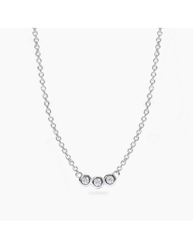 Gargantilla Mabina Trilogy en Plata 925 con Diamantes Lab‑Grown 0,027 ct – Ref. 553814