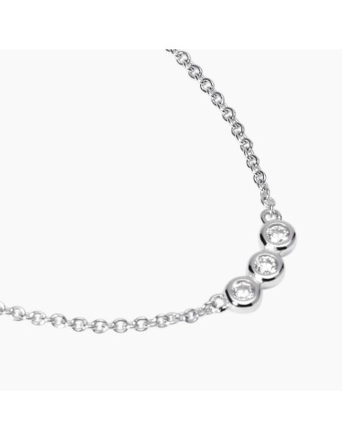 Gargantilla Mabina Trilogy en Plata 925 con Diamantes Lab‑Grown 0,027 ct – Ref. 553814