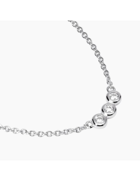 Gargantilla Mabina Trilogy en Plata 925 con Diamantes Lab‑Grown 0,027 ct – Ref. 553814