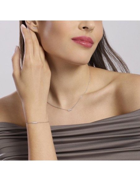 Gargantilla Mabina Trilogy en Plata 925 con Diamantes Lab‑Grown 0,027 ct – Ref. 553814