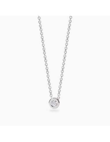 COLGANTE MABINA DE PLATA Y DIAMANTE CULTIVADO 0,08CT FVS 553807 – Gargantilla Mabina My Diamond en Plata 925 con Diamante Lab‑Gr