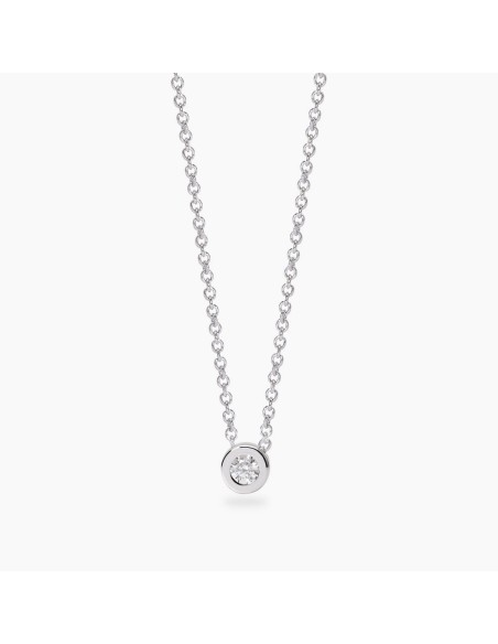 COLGANTE MABINA DE PLATA Y DIAMANTE CULTIVADO 0,08CT FVS 553807 – Gargantilla Mabina My Diamond en Plata 925 con Diamante Lab‑Gr