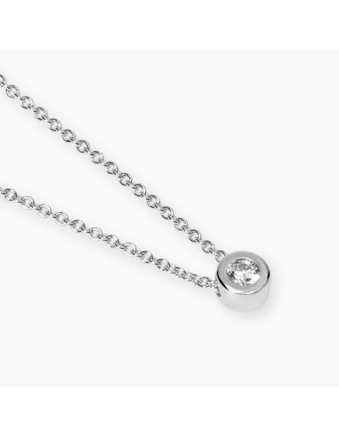 COLGANTE MABINA DE PLATA Y DIAMANTE CULTIVADO 0,08CT FVS 553807 – Gargantilla Mabina My Diamond en Plata 925 con Diamante Lab‑Gr