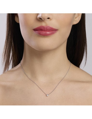 COLGANTE MABINA DE PLATA Y DIAMANTE CULTIVADO 0,08CT FVS 553807 – Gargantilla Mabina My Diamond en Plata 925 con Diamante Lab‑Gr