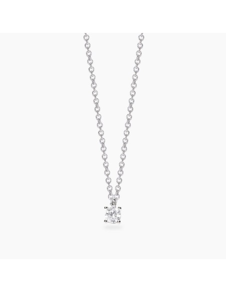 Collar Mujer Mabina My Diamond Punto Luz Plata y Diamante Lab‑Grown 553803 – Gargantilla en Plata 925 con Diamante Lab‑Grown 0,1