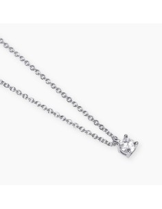 Collar Mujer Mabina My Diamond Punto Luz Plata y Diamante Lab‑Grown 553803 – Gargantilla en Plata 925 con Diamante Lab‑Grown 0,1 2