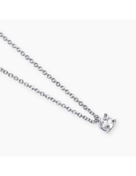Collar Mujer Mabina My Diamond Punto Luz Plata y Diamante Lab‑Grown 553803 – Gargantilla en Plata 925 con Diamante Lab‑Grown 0,1