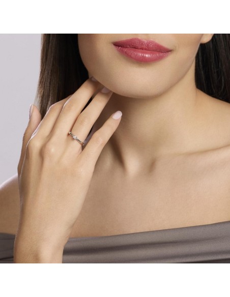 Anillo Mabina 523470 – Anillo Solitario en Plata 925 con Diamante Lab‑Grown 0,06 ct