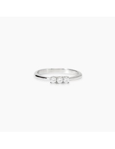 Anillo Mabina My Diamond en Plata 925 con Diamantes Lab‑Grown Trilogía 0,06 ct – Ref. 523469